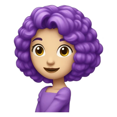 Cœur violet sticker