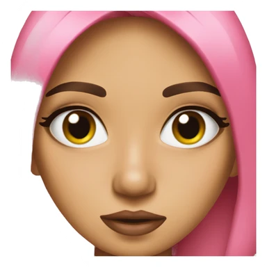 Chica maquillándose  sticker