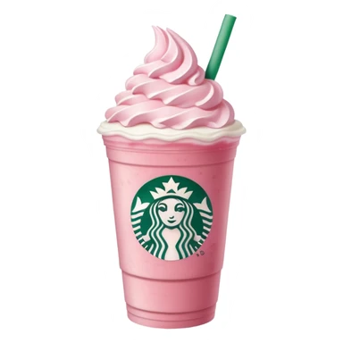 Pink Strawberry Frappe Starbucks  sticker