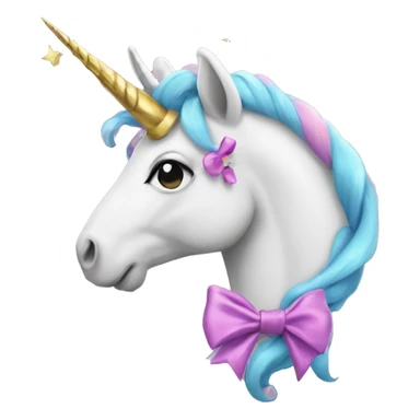 An Unicorn with a bow of Sagittarius  sticker