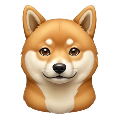 Head of a cute Shiba Inu dog sticker