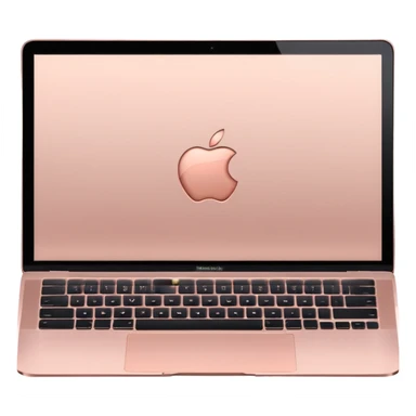 MacBook couleur or rose sticker