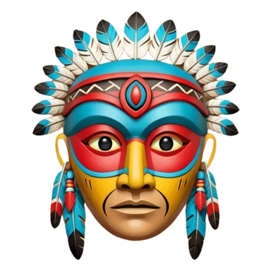 Native American Spirit Mask sticker