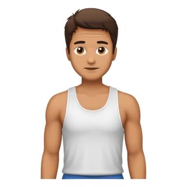 80s men with tank top sticker