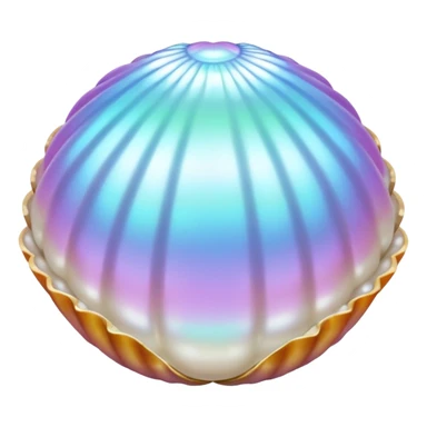 pearls in shells sticker