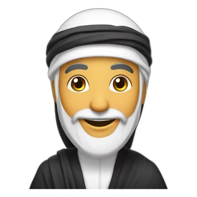 a happy sheikh that is talking sticker
