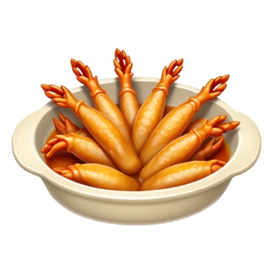  chicken feet dish sticker