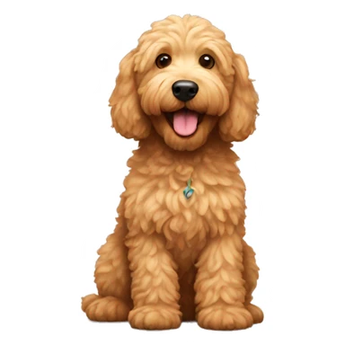 Golden doodle sticker