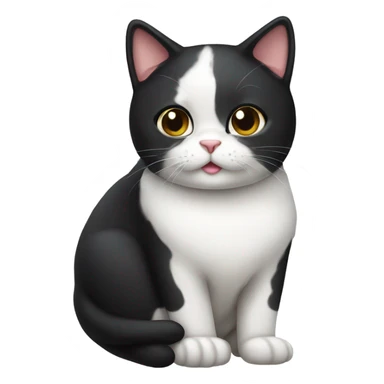 Cute tuxedo cat sticker