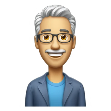 desarrollador web 3d caricatura sticker