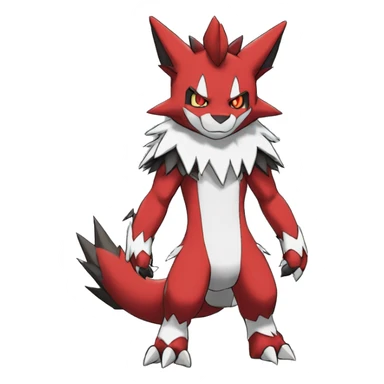 Full body cute cool Guilmon-Zoroark-Zangoose-Incineroar sticker