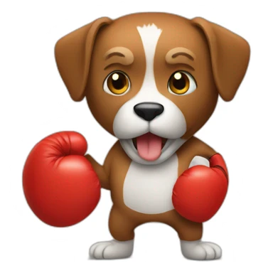  Animal with boxing gloves sticker