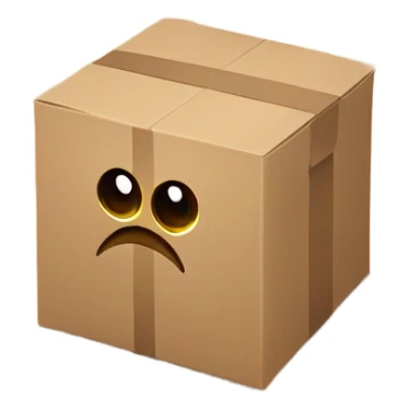 *emoji en forma de caja* con un diseño similar a la imagen, pero con *pupilas marrones*.  

Aquí tienes una descripción más detallada:  

- *Forma:* Caja cuadrada, con rasgos expresivos.  
- *Ojos:* Grandes y expresivos, con *pupilas marrones*.  
- *Cejas:* Una ceja levantada para darle un toque juguetón y amigable.  
- *Boca:* Sonriente, pero puede cambiar según su estado de ánimo.  
- *Brazos y piernas:* Delgados y flexibles, con manos y pies sencillos.  
- *Personalidad:* Amigable, divertida y feliz, sticker