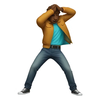 Dab emoji sticker