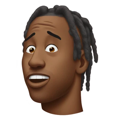 Travis Scott shushing  sticker