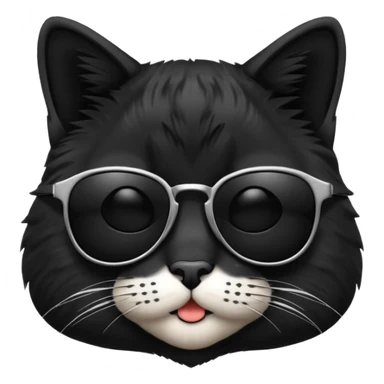 cool cat with sunglasses sticker