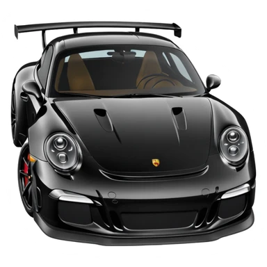 black porsche gt3, black rims sticker