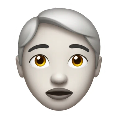 face with one eyebrow raised and lips pursed  sticker