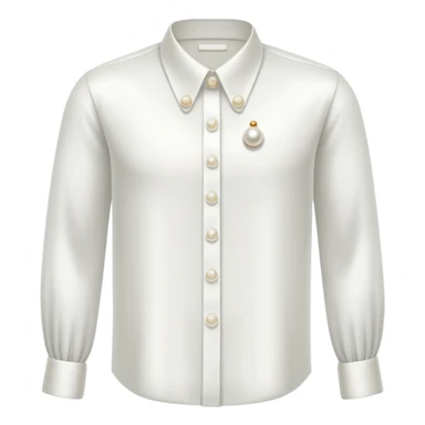 white Shirt pearl  sticker