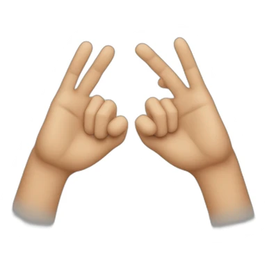 Double hand hun up sticker