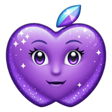 glitter purple and cian check sticker