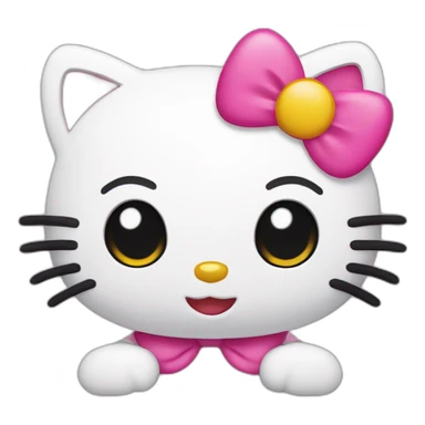 Hello kitty enervée sticker