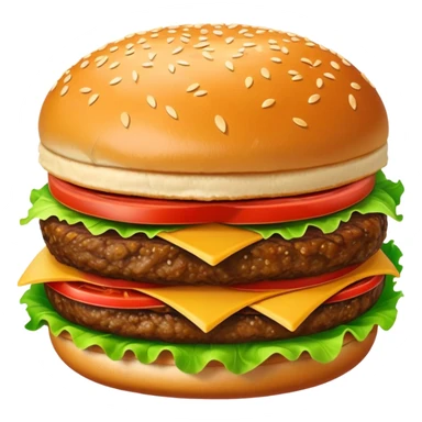 hamburger and fries sticker