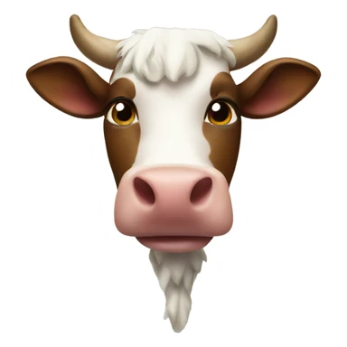 Christmas Cow sticker