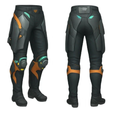 futuristic Technomancer Pants sticker