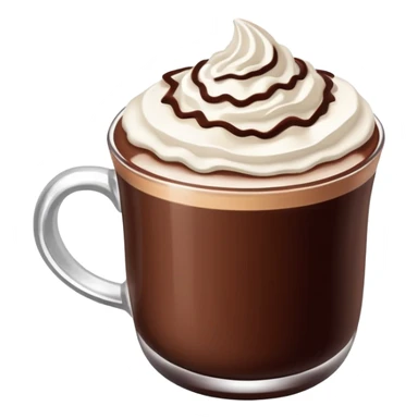 Realistic Hot chocolate sticker