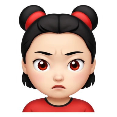 Pucca enojada  sticker