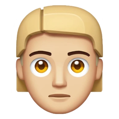 Pixeled style head sticker