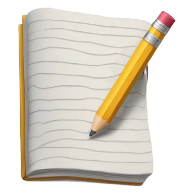 pencil writting a book sticker