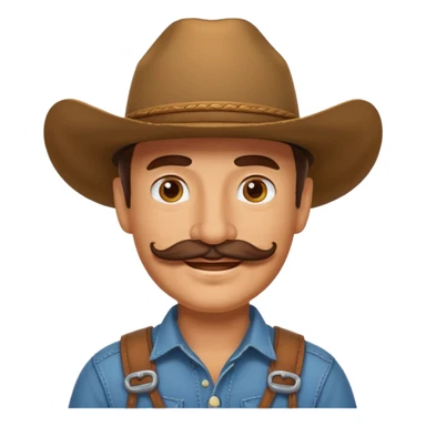 Cowboy tipping his hat sticker