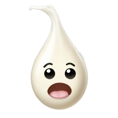 Drop of Milk with tongue upwards sticker