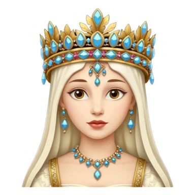  portrait of a Renaissance woman sticker