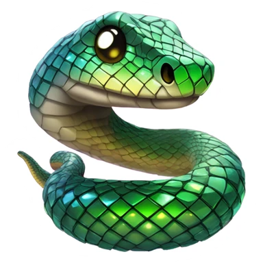 Snake that looks like a disco ball sticker