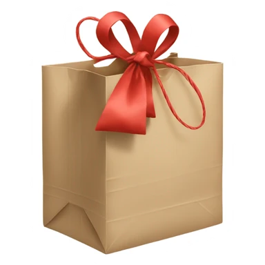 Gift bag tied  sticker