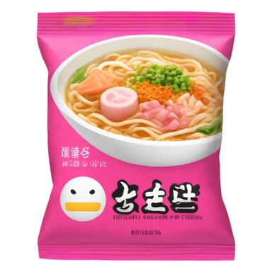 Pink ramen seasoning packet  sticker