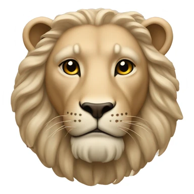 Beige Leo zodiac sign sticker