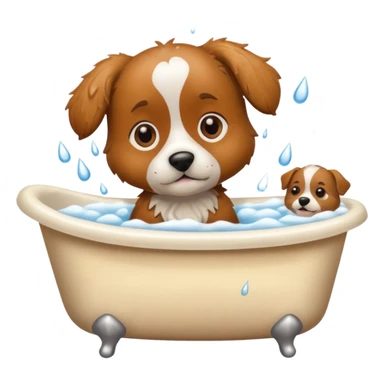dog bath sticker