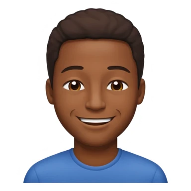 a black dude with a smile so big it reaches his ears sticker