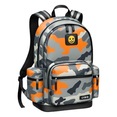 grey urbran camo backpack sticker