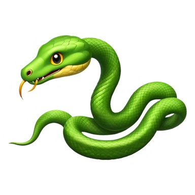 A flying snake sticker
