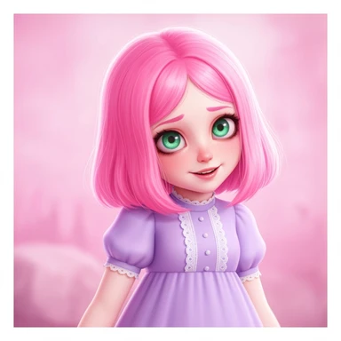 pastel horror profile picture, cute, expressive, minimal, variation 3 sticker