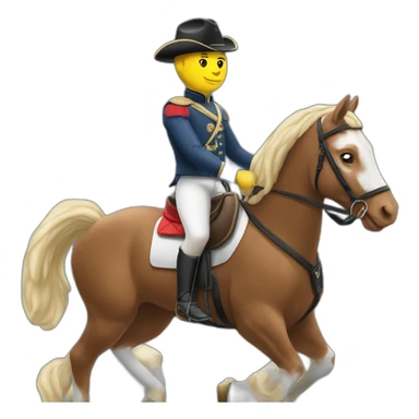 Mbappé sur un cheval sticker