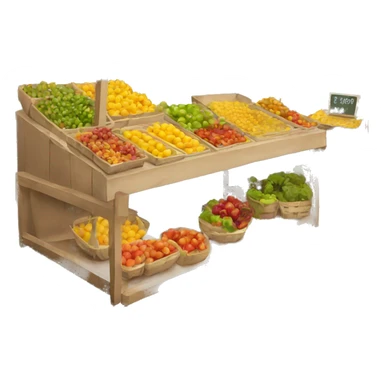 Empty farmers market stand sticker