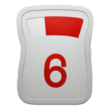 red speed limit sticker