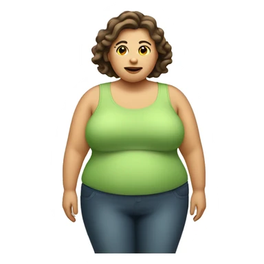 Obese women  sticker