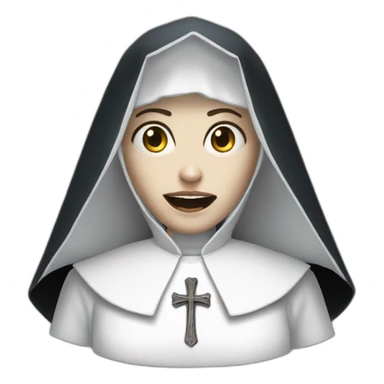 The nun Valak scary sticker